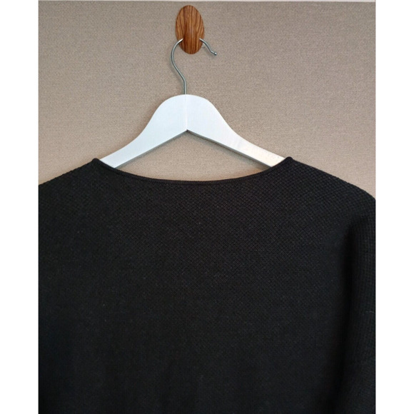 J Mclaughlin Sweater Women Medium Gray Cashmere Blend Minimalist Casual Pullover - Picture 6 of 9